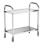 Folding Work Table Factory - OEM Commercial Kitchen Equipment Stainless Steel 2 Layers