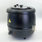 Electric Soup Warmer Manufacturer - OEM Hot Selling 10L Stainless Steel Commercial Round