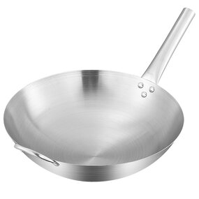 Stainless Steel Wok Manufacturer - OEM Professional Kitchen Utensils Fry Pan Cookware