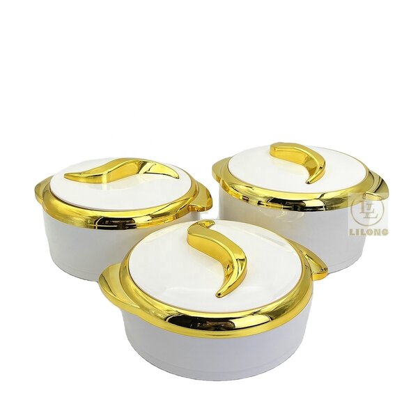 Insulated Hot Pot Set Factory - OEM Luxury Home Use 3 Pcs Set Stainless Steel