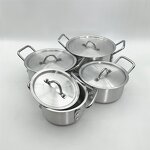 Aluminium Cookware Set Manufacturer - OEM New Arrival 7 Pcs Different Weight Cooking Pot