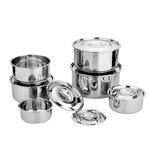 Cooking Pot Set Manufacturer - OEM Hot Selling Stainless Steel Indian Thailand 5pcs Set