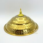 Buffet Plate Factory - OEM Stainless Steel Serving Tray Gold Round with Lid