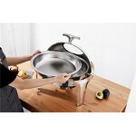 Buffet Food Warmer Manufacturer - OEM High Quality Stainless Steel Round Roll Top