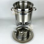 Soup Stove Factory - OEM Hot Sale 11L Round Stainless Steel Buffet Serving