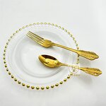 Glass Plates Factory - OEM Luxury 8.5 Inches Decorative Round Clear