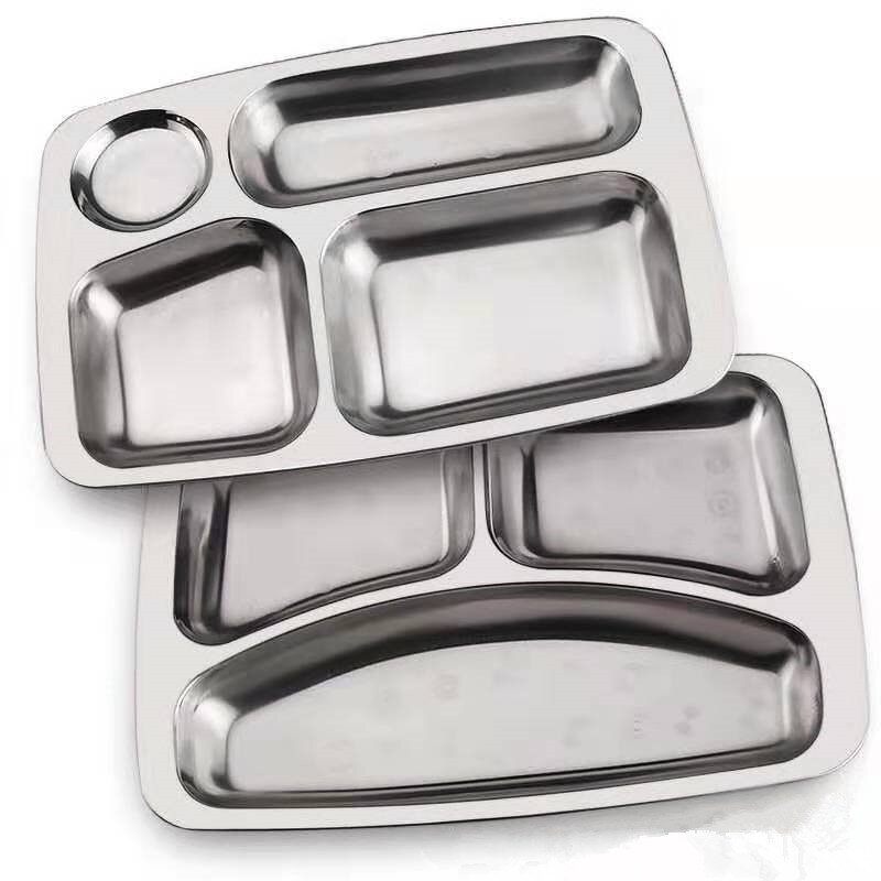 Fast Food Tray Factory - OEM Wholesale Cheap Price Stainless Steel 4 Grid