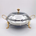 Small Chafing Dish Factory - OEM Stainless Steel Commercial with Handle Alcohol Stove