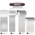 Cutlery Set Manufacturer - OEM High Quality Stainless Steel 48pcs Wedding Party