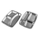 Fast Food Tray Factory - OEM Wholesale Cheap Price Stainless Steel 4 Grid