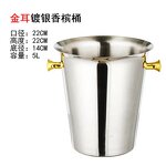 Ice Bucket Factory - OEM Hot Sale with Double Ear Luxury Outdoor Champagne