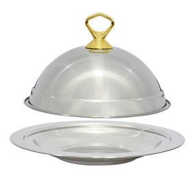 Stainless Steel Tray Factory - OEM Wholesale Luxury with Dome Cover