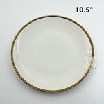 Ceramic Plates Factory - OEM Luxury Gold Rim Hotel Restaurant Wedding