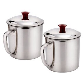 Metal Cup Manufacturer - OEM Cheap Price 9-12Cm Stainless Steel Water Tea with Lid