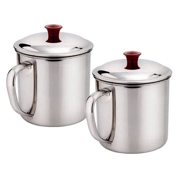 Metal Cup Manufacturer - OEM Cheap Price 9-12Cm Stainless Steel Water Tea with Lid