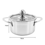 Mini Hot Pot Manufacturer - OEM High Quality Stainless Steel with Glass Lid