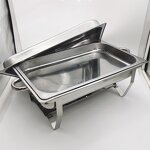 Chafing Dish Set Factory - OEM 6 Packs 8 Quart Stainless Steel Folding Chafer