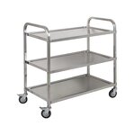 Folding Work Table Factory - OEM Commercial Kitchen Equipment Stainless Steel 2 Layers