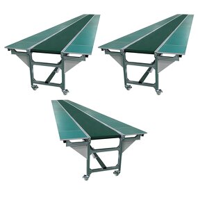 Incline Belt Conveyor System Factory - OEM/ODM Custom Adjustable Speed PVC PU Green Rubber