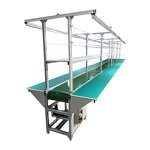 Incline Belt Conveyor Factory - OEM/ODM Custom Stainless Steel PVC Adjustable for Food Shop