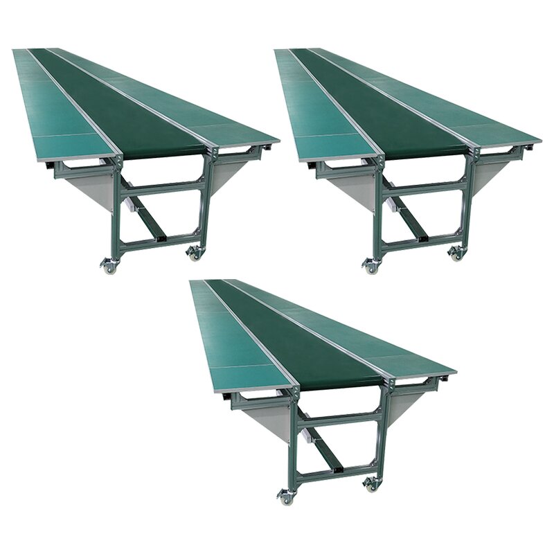 PVC Belt Conveyor Factory - OEM/ODM Custom Green Mini Table Adjustable Speed for Retail