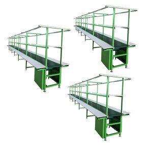 Worktable Conveyor Line Factory - OEM/ODM Custom Adjustable Speed Stainless Steel for Workshop