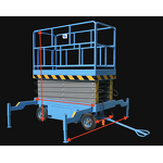 Diesel Scissor Lift Factory - OEM 8m 500kg Industrial Portable Manual Movable