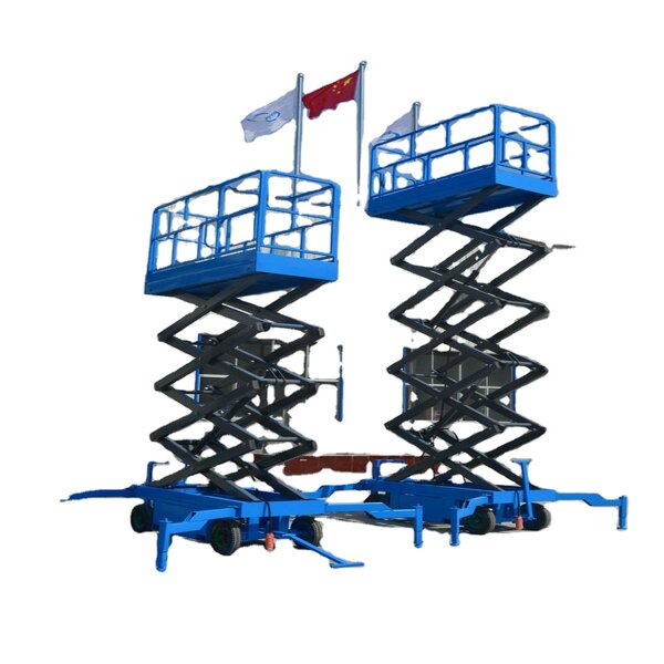 Manual Scissor Lift Factory - OEM 10m Lifting Height Movable Push Around Mobile
