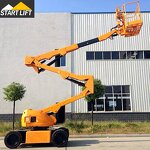 Telescopic Boom Lift Factory - OEM 18m 2 Level Man Basket Truck Self Propelled Towable