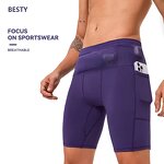 Fitness Wear Shorts Manufacturer - OEM 2025 New Men Quick Dry Athletic Workout Running Tights