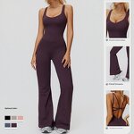 Fitness Bodysuit Factory - OEM Women's High Quality Breathable Active Wear Open Back