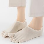 Five-toe Pilates Socks Factory - OEM Custom Logo Solid Color Breathable Cotton Printed