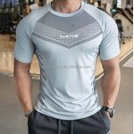 Custom Gym T-Shirts Factory - OEM Men's Dry Fit Running Workout Compression Sport Wear