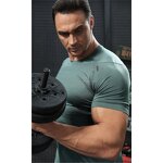 Compression Gym Shirt Manufacturer - OEM Men's Athletic Quick Dry Breathable Polyester Muscle