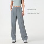 Lulu Sports Pants Factory - OEM New Loose Draping Slimming Straight Wide Leg