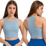 Sexy Sleeveless Crop Top Manufacturer - OEM Women Workout Athletic Summer Shirt Teen Girls