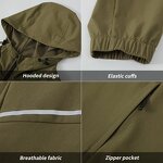 Waterproof Hooded Jacket Manufacturer - OEM Men's Sporty Custom Full Zipper Athletic Gym