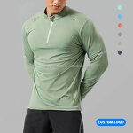 Autumn Workout Shirt Manufacturer - OEM Men's Quick Dry Long Sleeve Compression Casual