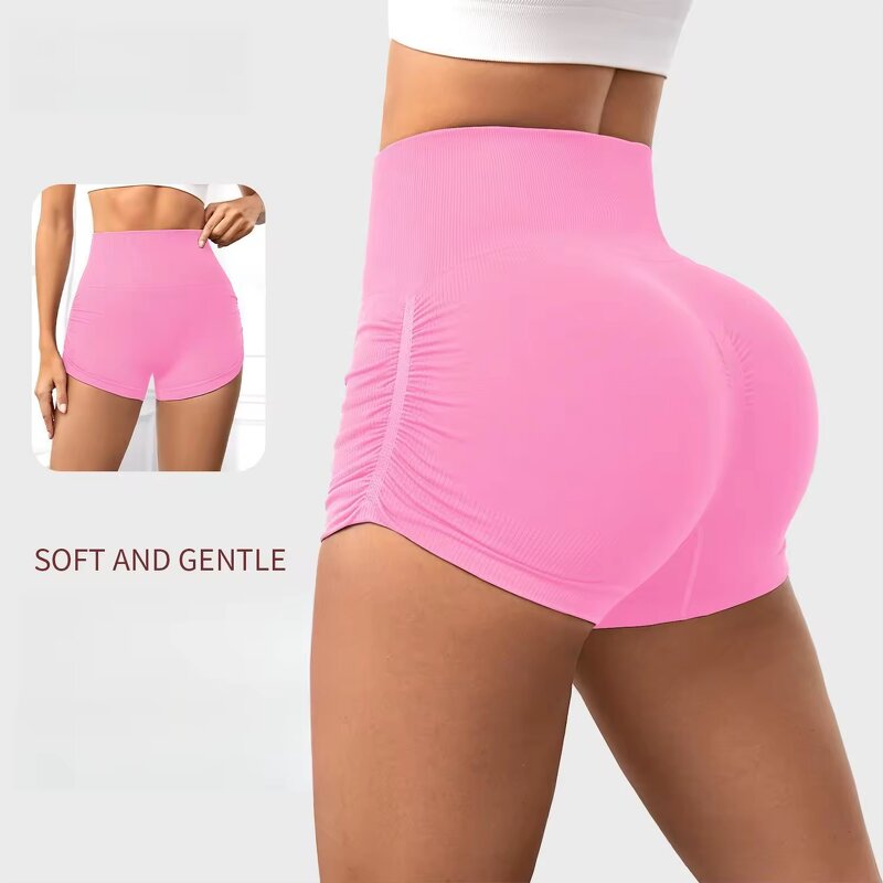 Women's Running Shorts Factory - OEM 2025 European American Cross-border High Waist Quick-Drying