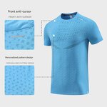 Men's Summer T-Shirt Factory - OEM 2024 Outdoor Sports Running Training Quick Dry Round
