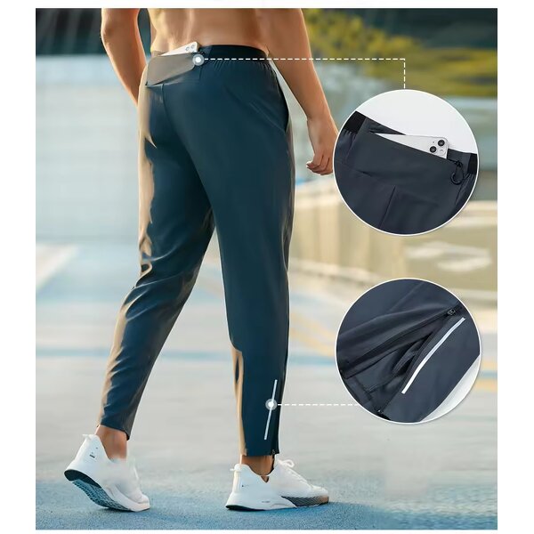 Men's Sports Pants Manufacturer - OEM Loose Quick-Drying Woven Running Fitness Trousers