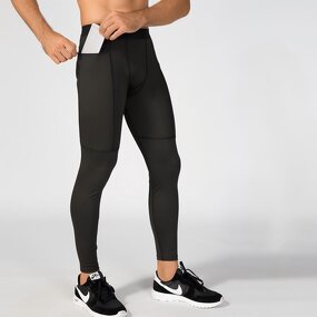 Seamless Athletic Tights Factory - OEM Men's High Stretch Compression Fitness Sports Running