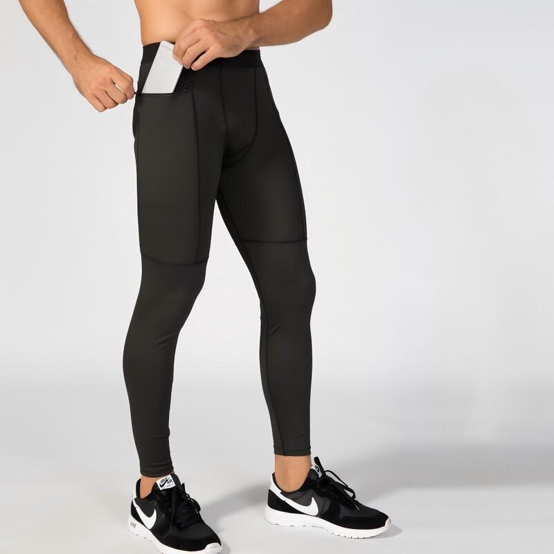 Seamless Athletic Tights Factory - OEM Men's High Stretch Compression Fitness Sports Running