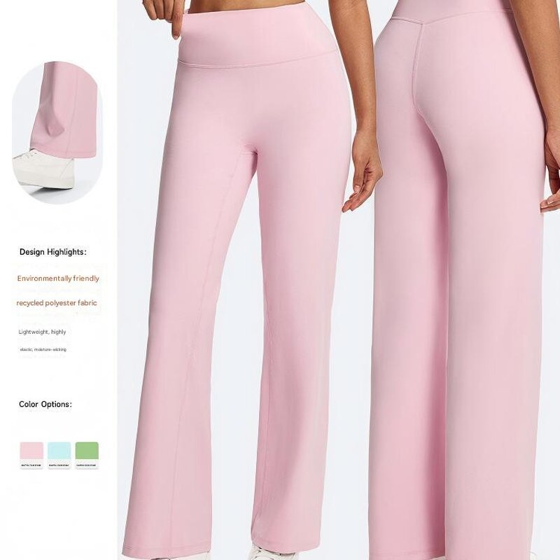 Flared Yoga Pants Manufacturer - OEM Women's High-Waisted Eco-Friendly Butt-Lifting