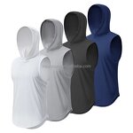 Men's Gym Hoodie Manufacturer - OEM Summer Quick Dry Polyester Tank Top Casual Crew Neck