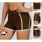 Yoga Shorts Manufacturer - OEM High Waist Elastic Breathable Color Blocking Pockets
