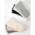 Five-toe Pilates Socks Factory - OEM Custom Logo Solid Color Breathable Cotton Printed