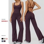 Fitness Bodysuit Factory - OEM Women's High Quality Breathable Active Wear Open Back