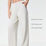 Lulu Sports Pants Factory - OEM New Loose Draping Slimming Straight Wide Leg
