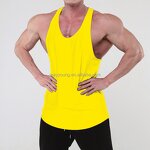Men's Sports Vest Factory - OEM Trendy Brand Summer Pure Cotton Solid Color Sleeveless